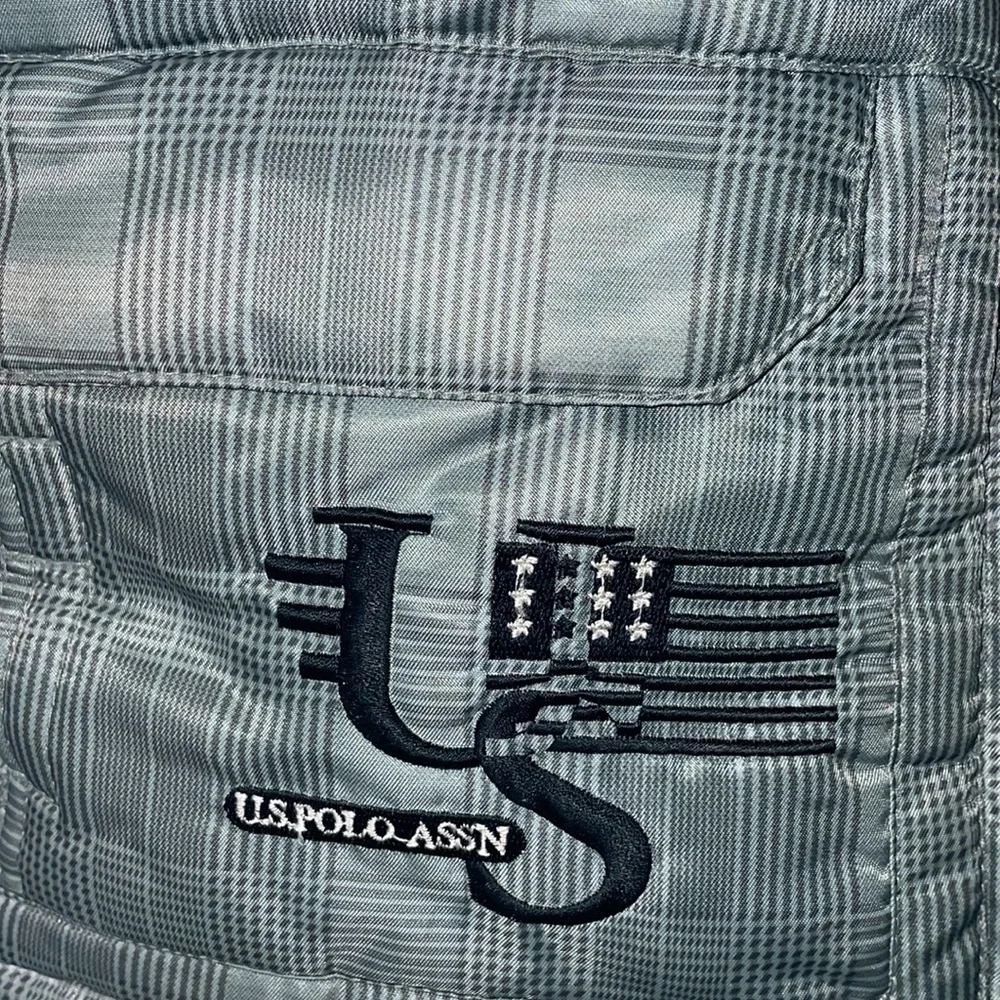 US Polo Association Puffer Coat Jacket Grey Silver Boys Winter Fall Kids 3T
